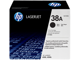 HP 38A Black Original LaserJet Toner Cartridge (Q1338A)