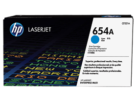 HP 654A Cyan Original LaserJet Toner Cartridge (CF331A)